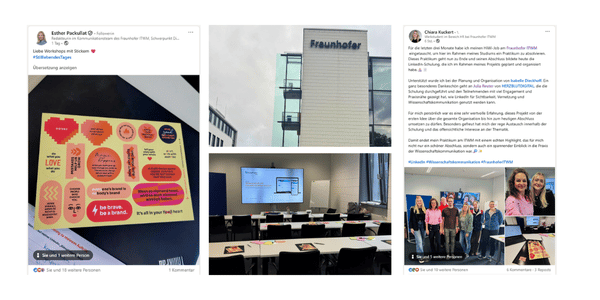 Wissenschaftskommunikation auf LinkedIn